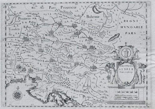 MONTECALERIO (MONTE CALERIO), JOANNIS: MAP OF STYRIA AND PART OF CROATIA